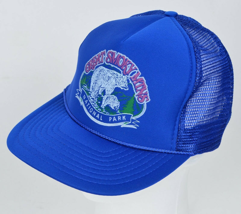 Vtg 90s Great Smokey Mountains National Park Nissun Snapback Mesh Trucker Hat