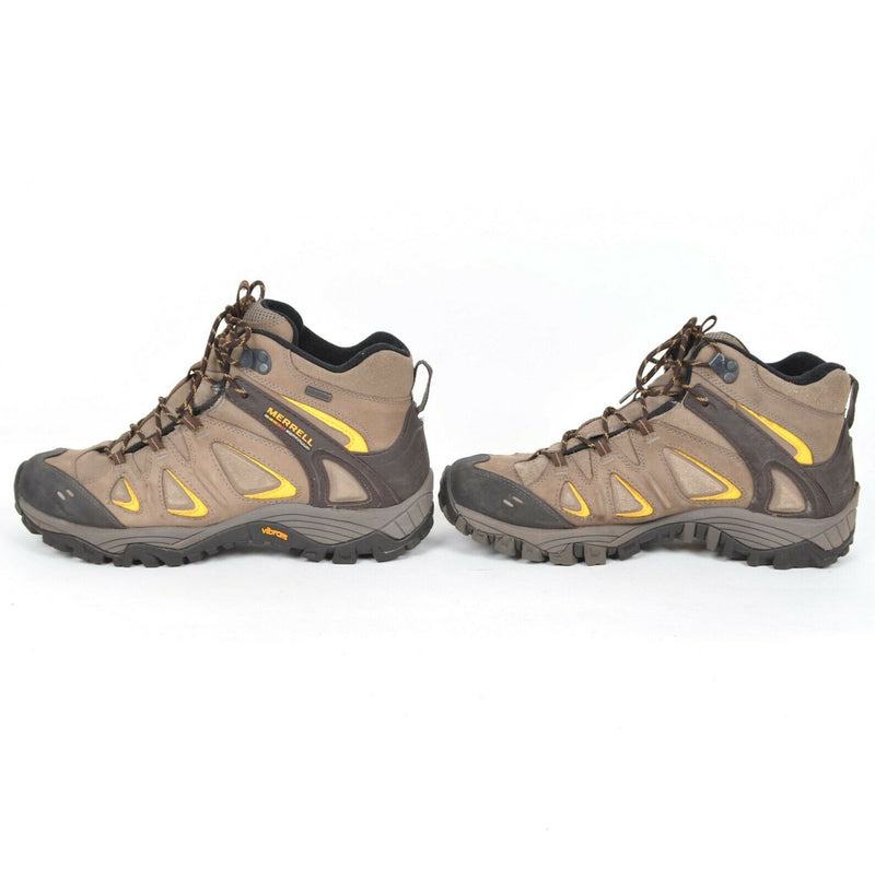 Merrell Men's 11 Radland Mid Waterproof Dark Earth Lace-Up Hiking Boots J85237