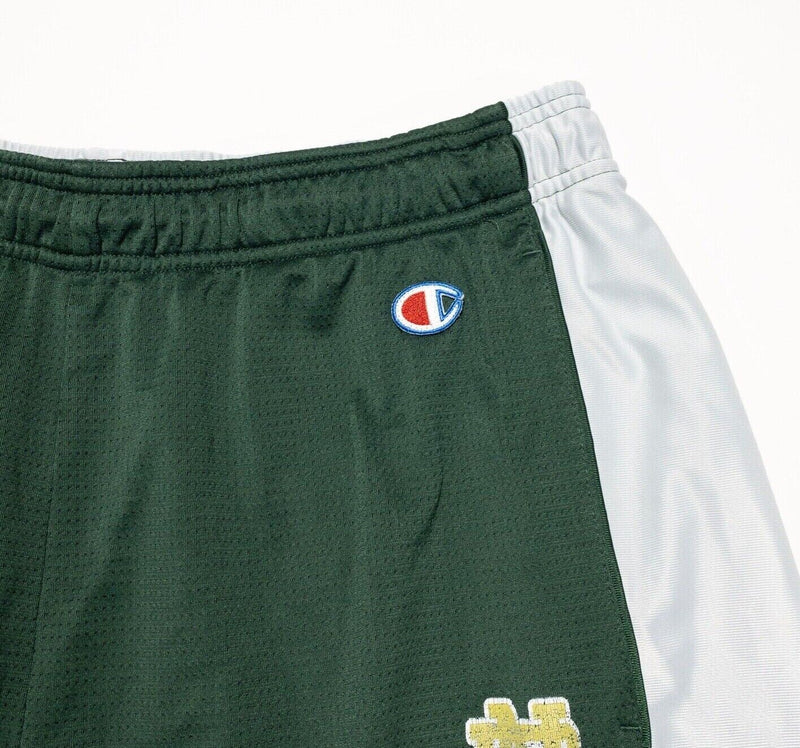 Notre Dame Shorts XL Men's Champion Vintage 90s Sweatpants Green Fighting Irish
