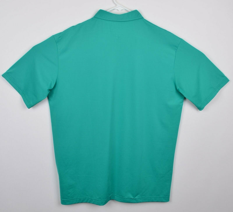 G-Mac by Kartel Men's Large Teal Green Pocket Polyester Blend Golf Polo Shirt