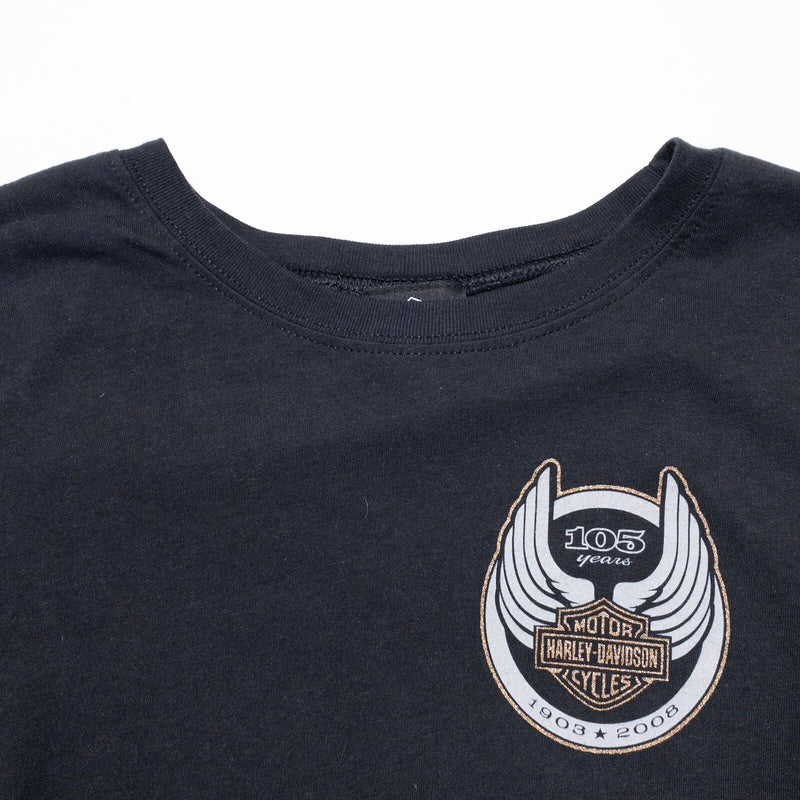Harley-Davidson 105th Anniversary Shirt Women's Y2K Long Sleeve Medium Logo