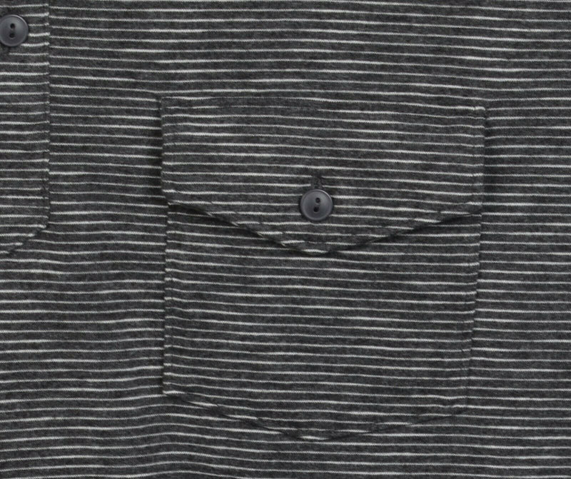Bonobos Men's Large Standard Fit Gray Striped Cotton Poly Blend Polo Shirt