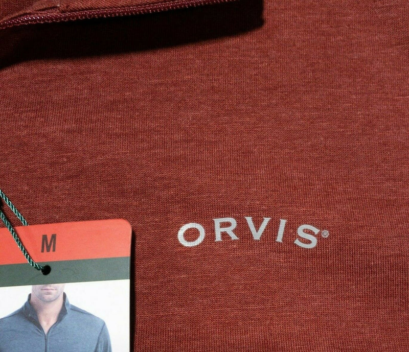 Orvis Sandy Point 1/4 Zip Red Fishing Outdoor Casual Activewear Top Men's Medium