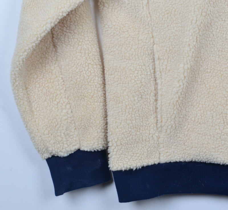 J.Crew Men’s XL Snap-T Authentic Fleece Deep Pile Pullover Sweatshirt Jacket