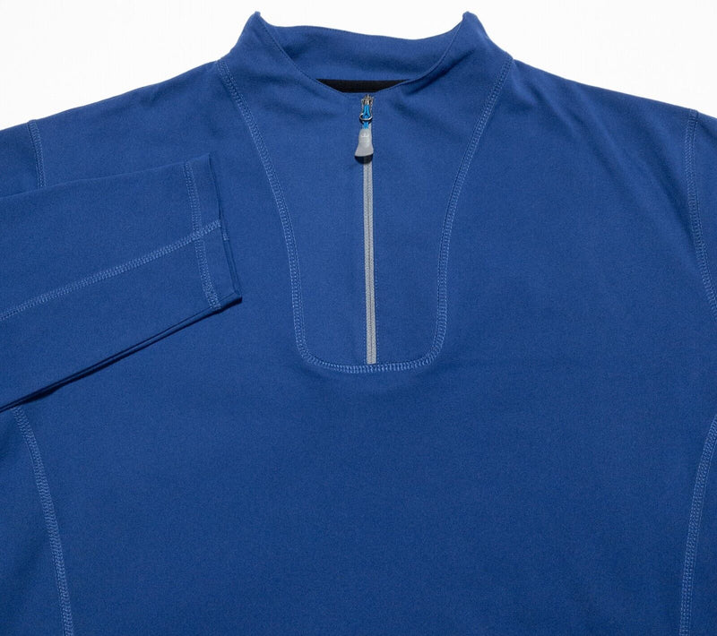 Peter Millar Element 4 Jacket Men's Medium 1/4 Zip Blue Golf Northern Trust