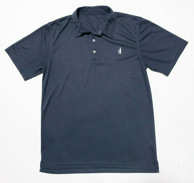 johnnie-O Polo Shirt Men's Medium? Prep-Formance Wicking Stretch Blue Golf