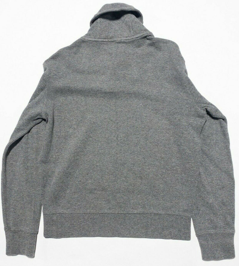 Polo Ralph Lauren Sweatshirt Men's Small Cowl High Neck Heather Gray Sweater