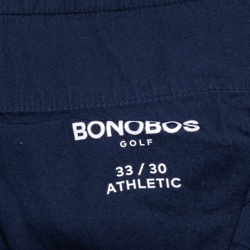 Bonobos Golf Pants Men's 33x30 Athletic Wicking Stretch Gray/Blue Pleated