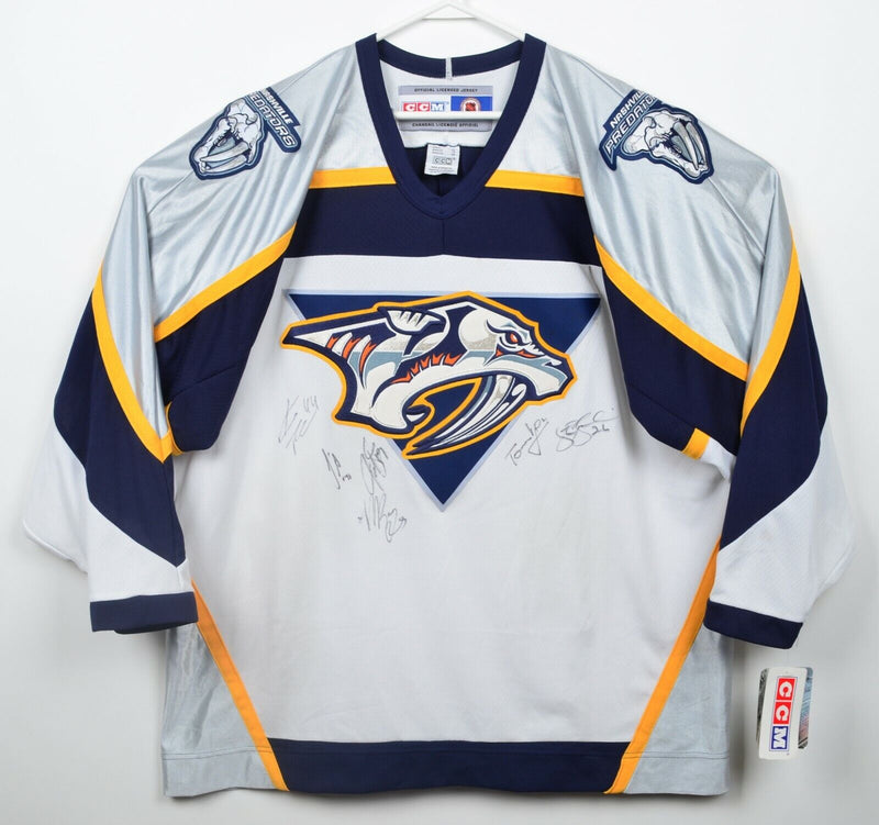 Nashville Predators Men's XL Autographed CCM Maska Air-Knit Sewn Hockey Jersey