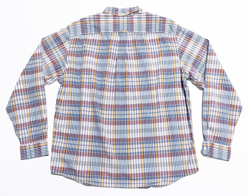 Polo Ralph Lauren Shirt Men's Large Indian Madras Colorful Plaid Button-Down