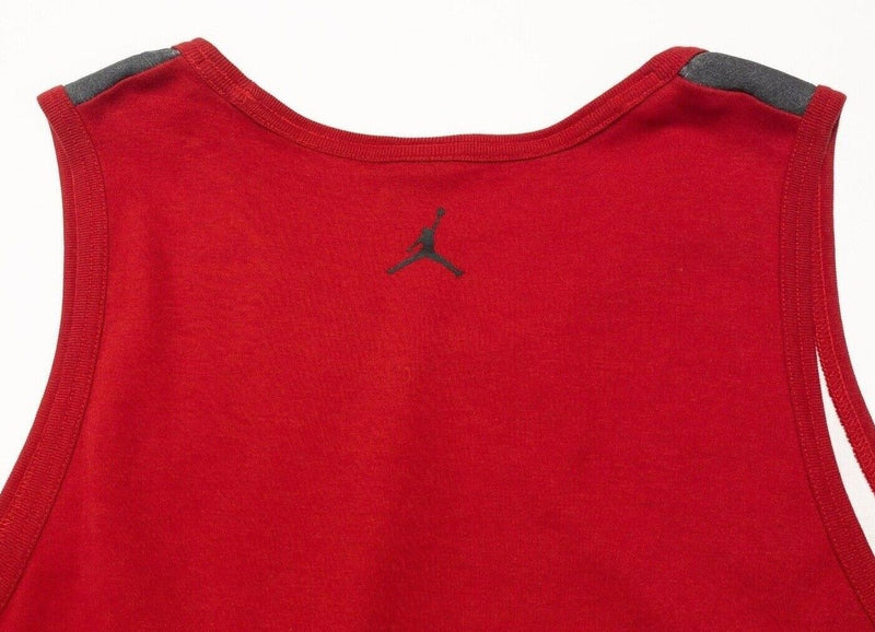 Jordan Tank Top Large Men's Michael Jordan Graphic Sneakers Red Hoops Basketball