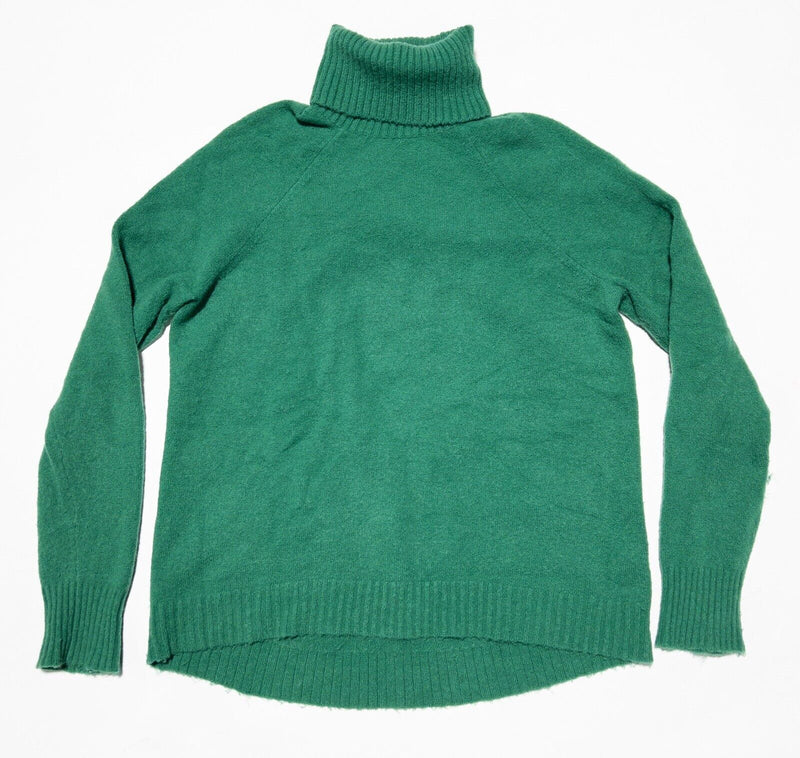 J. Crew Sweater Women Small Turtleneck in Supersoft Yarn Green Wool Alpaca AF023