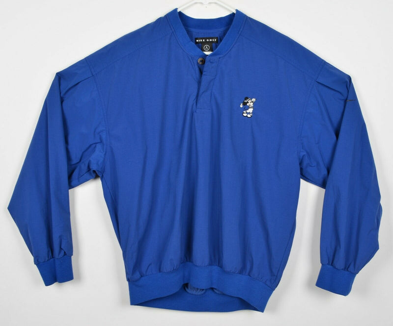 Nike Golf Disney Men's Small Mickey Mouse Blue Golf Lightweight Pullover Jacket