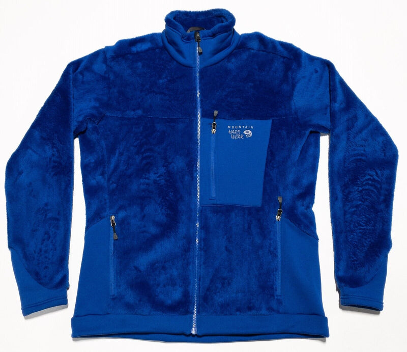 Mountain Hardwear Monkey Fleece Jacket Men's Large Fuzzy Blue Full Zip Polartec