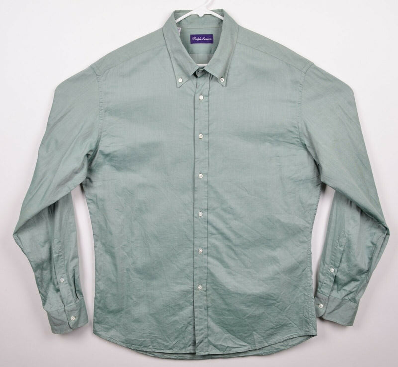 Ralph Lauren Purple Label Men's 2XL Green RLPL Long Sleeve Button-Down Shirt
