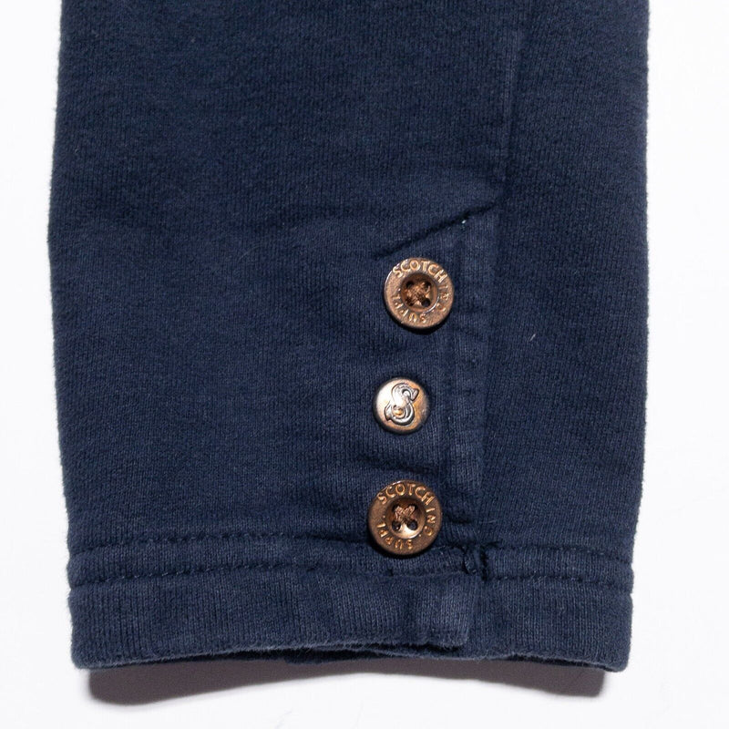 Scotch & Soda Blazer Jacket Boy's 14 Navy Blue 2-Button Collared Pirate