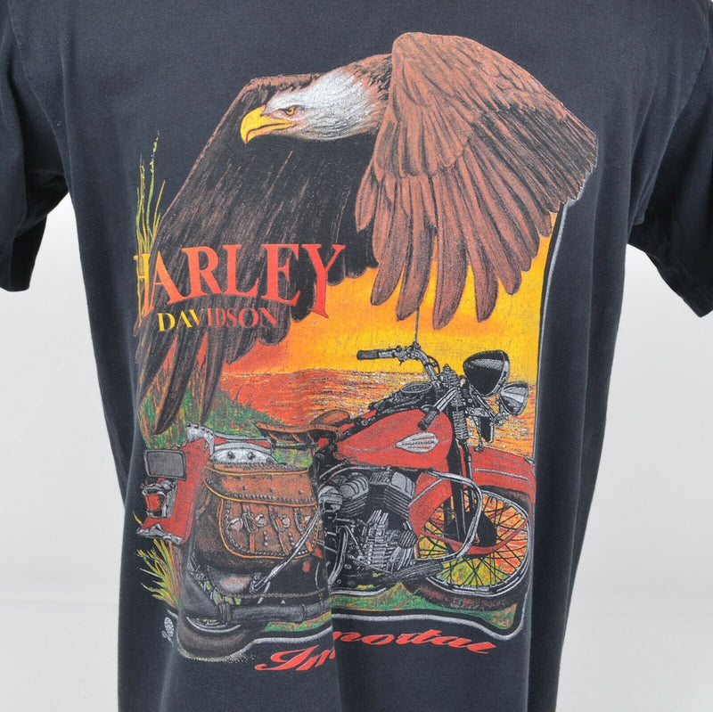 Vintage 1996 Harley-Davidson Men's Sz Large Immortal Eagle Graphic T-Shirt