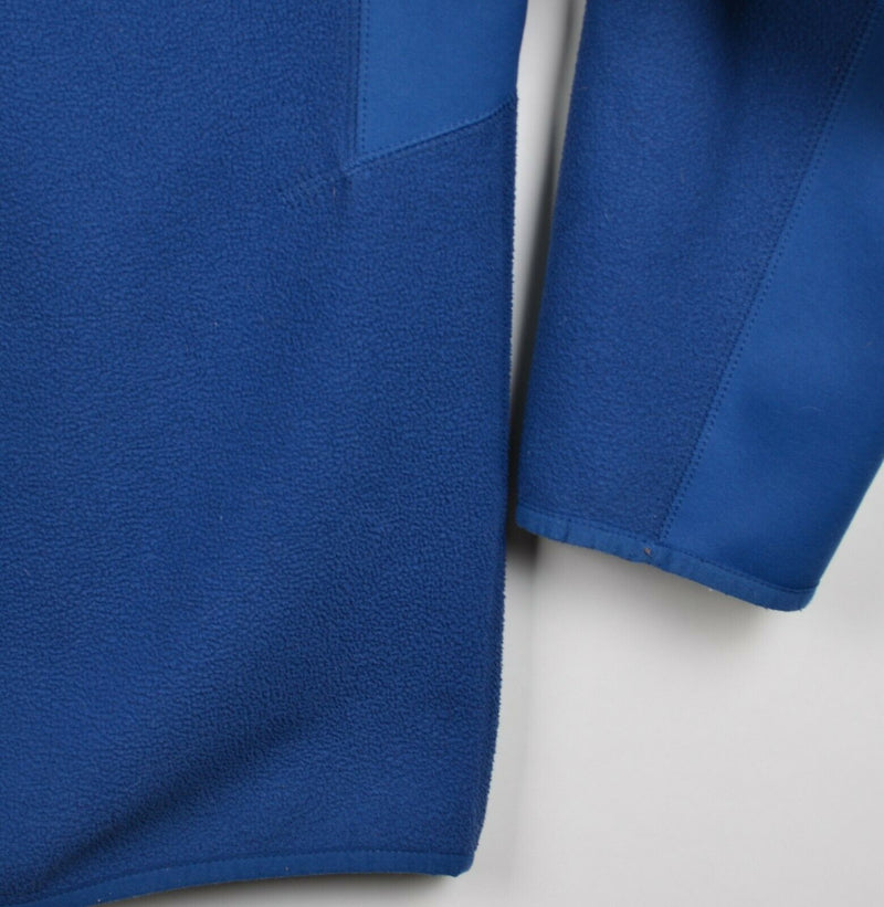 Vintage 90s Nike ACG Men's Large Therma Fit Blue 1/4 Zip Pullover Fleece Jacket