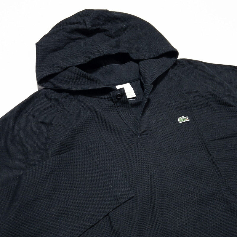 Lacoste Hoodie Men's 9 (4XL) Pullover Lightweight Black Croc Logo Designer