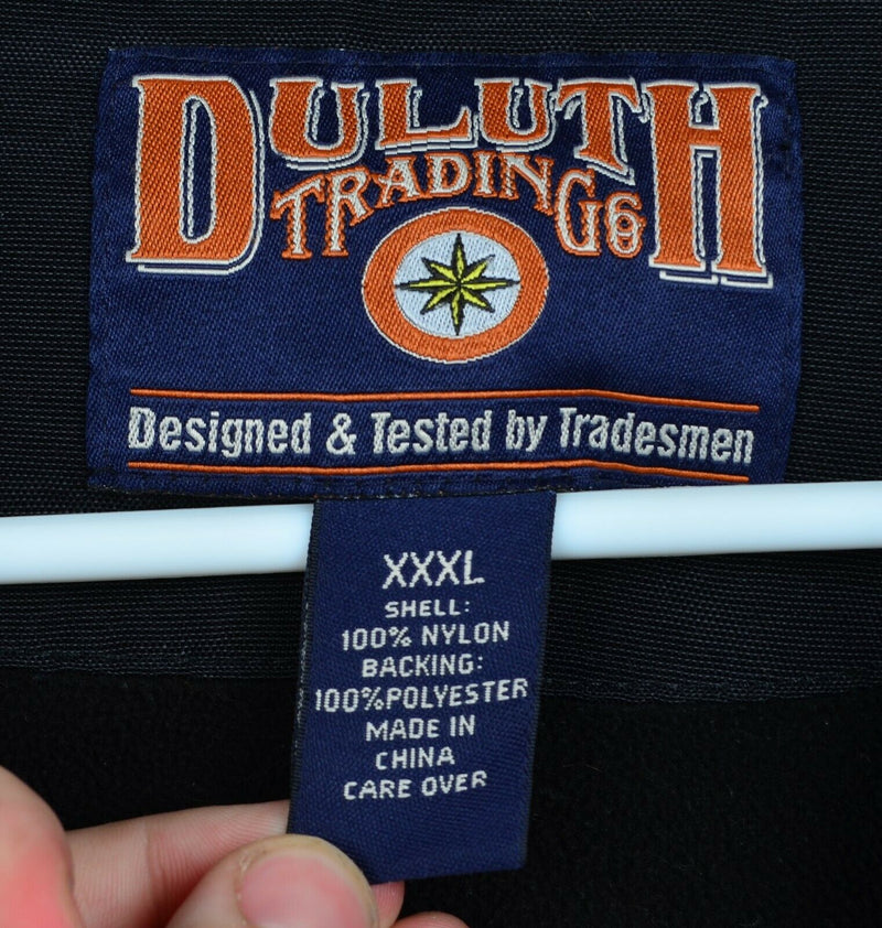 Duluth Trading Co. Men's 3XL Multi-Pocket Cargo Fleece Black Zip Work Jacket