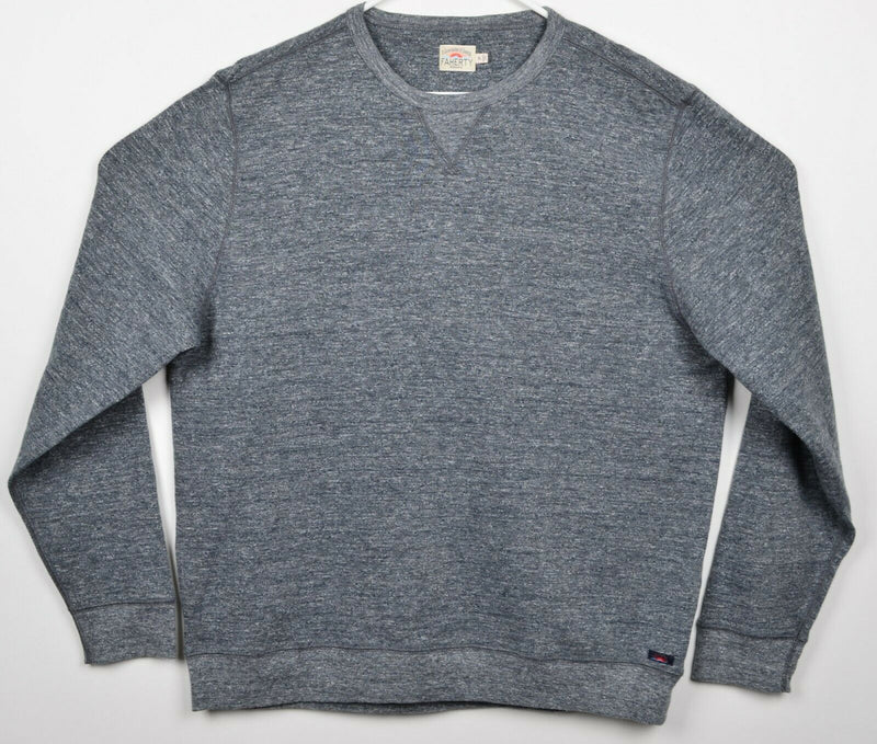 Faherty Men's Sz XL Heather Gray Crew Neck Pullover Cotton Poly Blend Sweatshirt