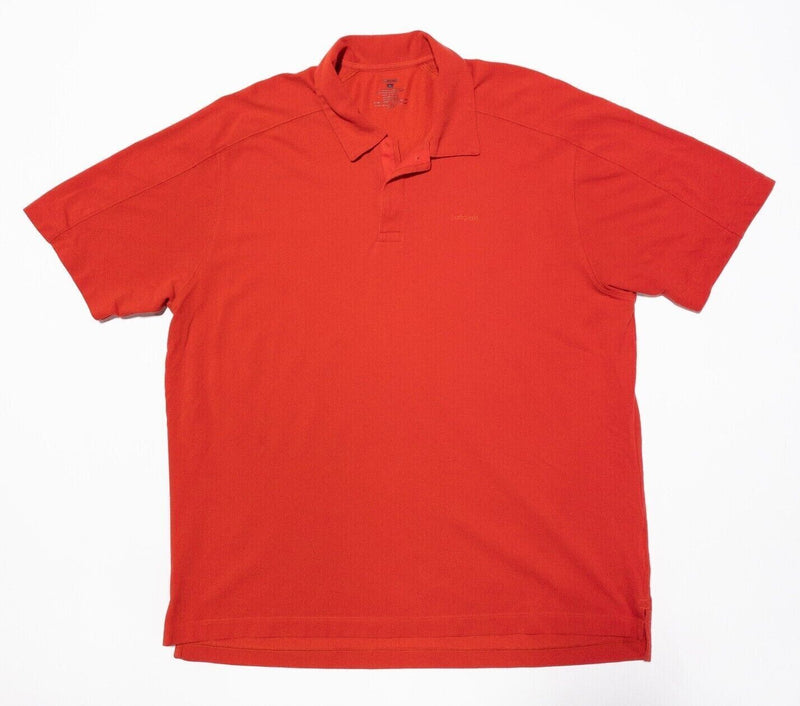 Patagonia Polo Shirt XL Men's Piqué Vitaliti Polo Solid Red Logo Snap Collar