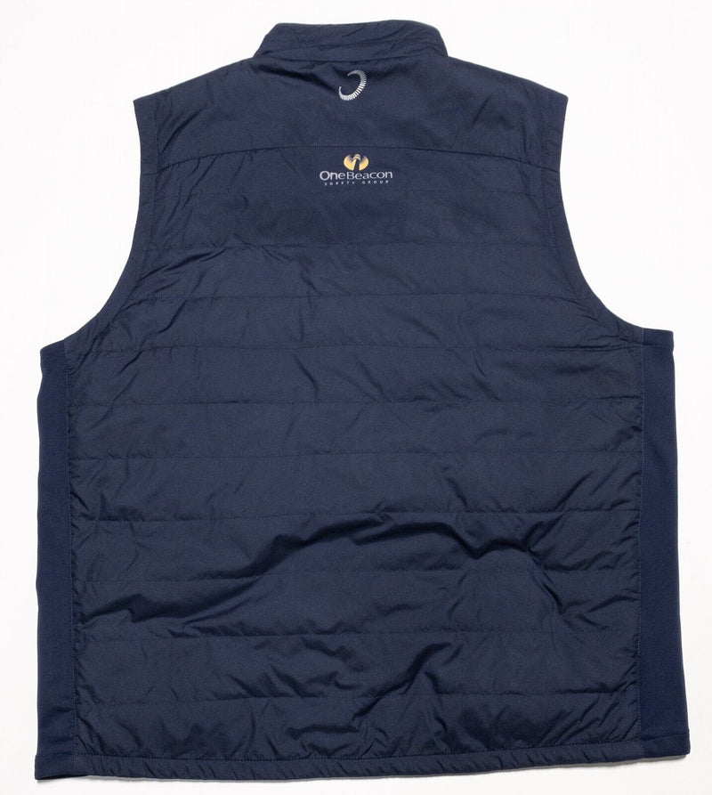 Zero Restriction Primaloft Vest Men's 3XL Golf Puffer Navy Blue Full Zip