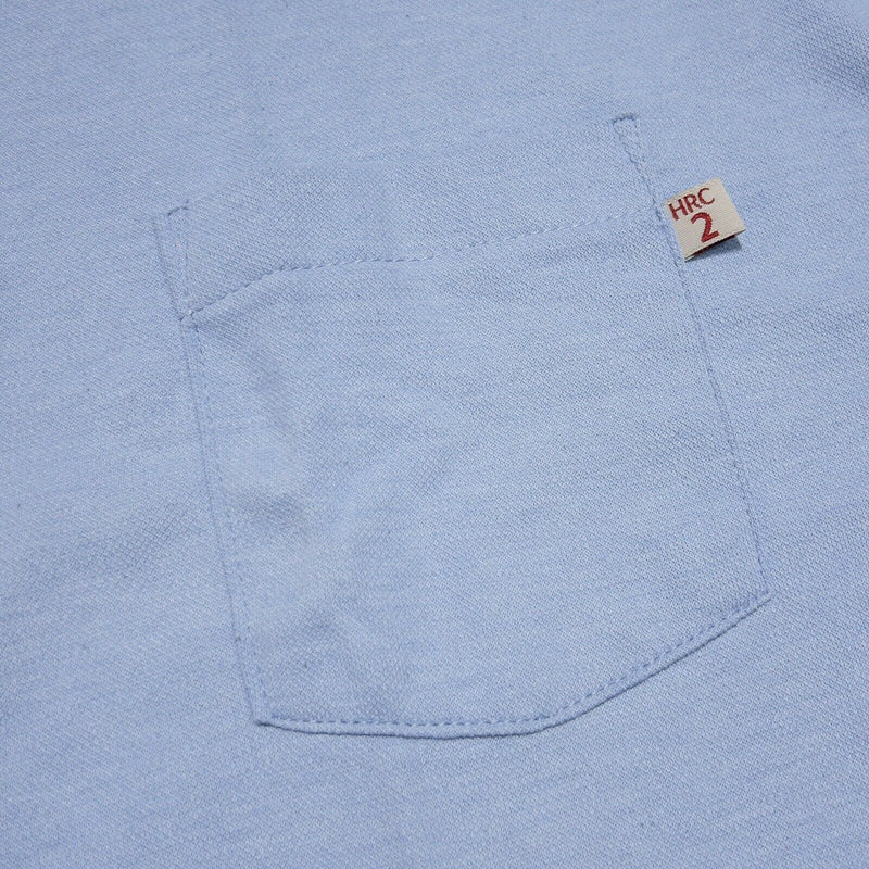 Tyndale FR Shirt Men 2XL Flame Resistant Henley Short Sleeve Blue Arc Rating 9.5