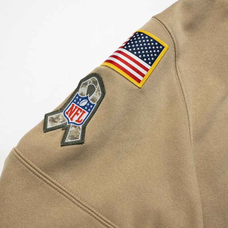 New York Giants Men's XL Nike NFL Salute To Service Brown Camo Hoodie Sweatshirt