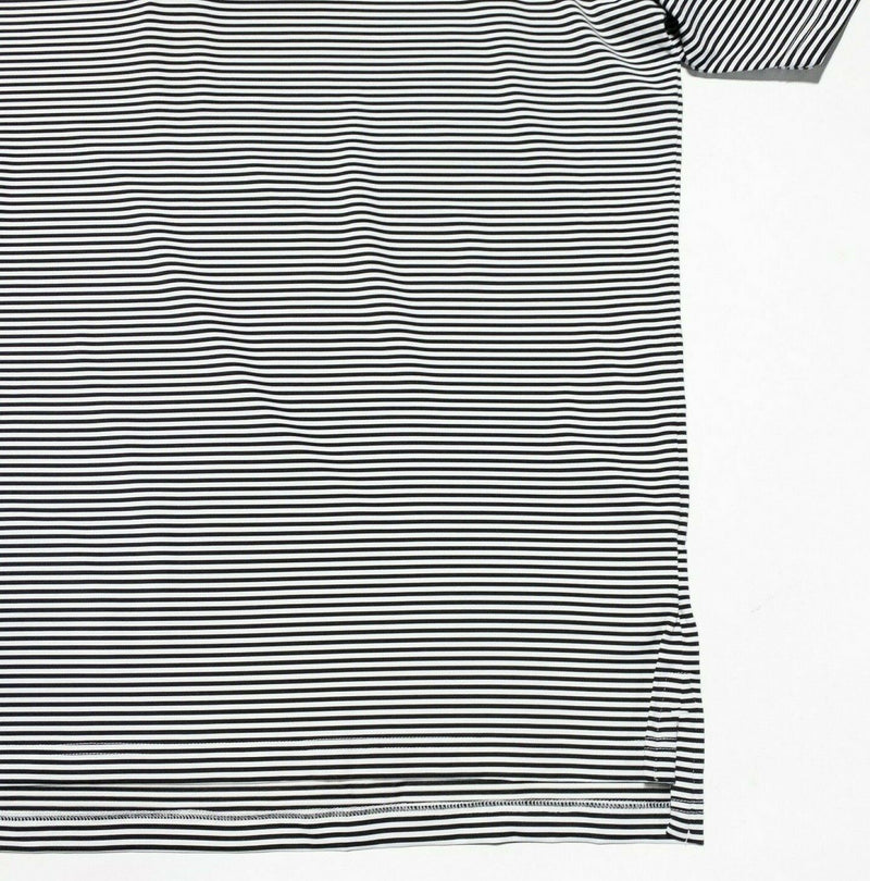 Fairway & Greene Golf Shirt 2XL Men's Polo Wicking Black Striped Performance