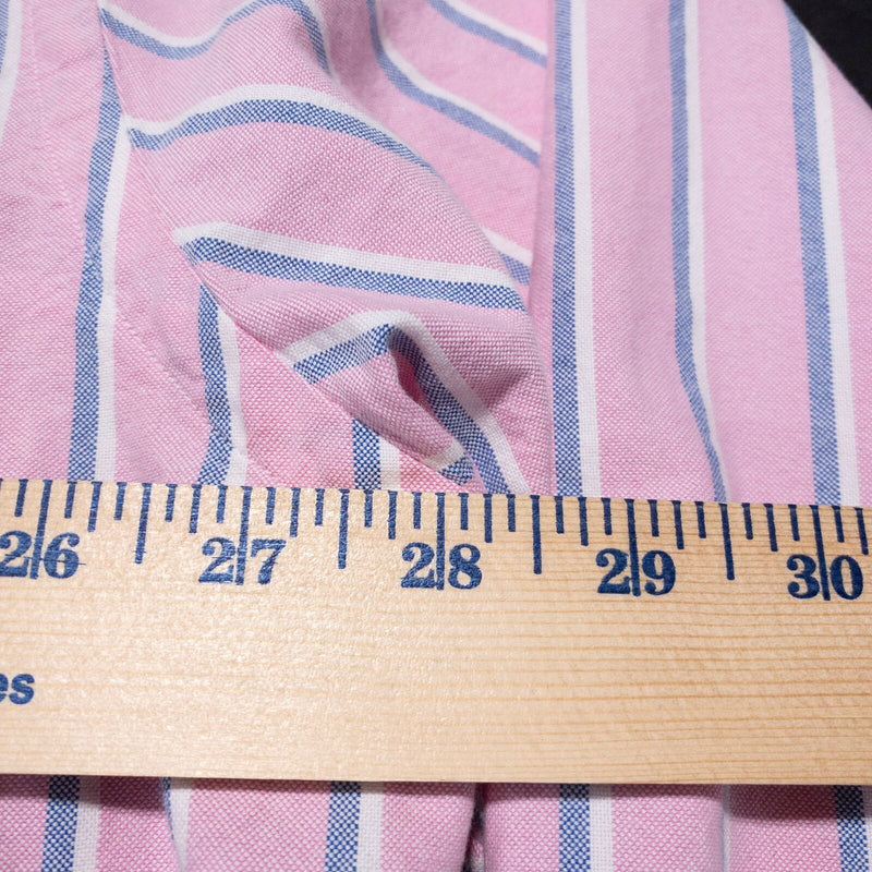 Polo Ralph Lauren Shirt Men's 2XLT Tall Pink Striped Oxford Button-Down Preppy