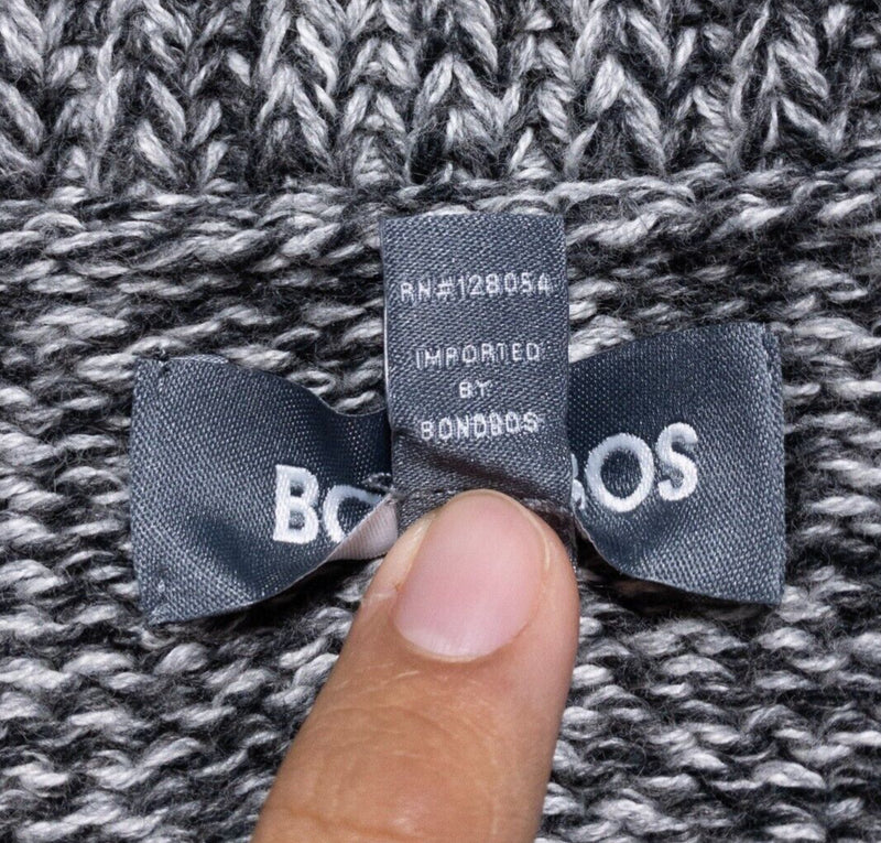 Bonobos Cardigan Sweater Men's Large Slim Fit Shawl Collar Gray Knit Button-Up