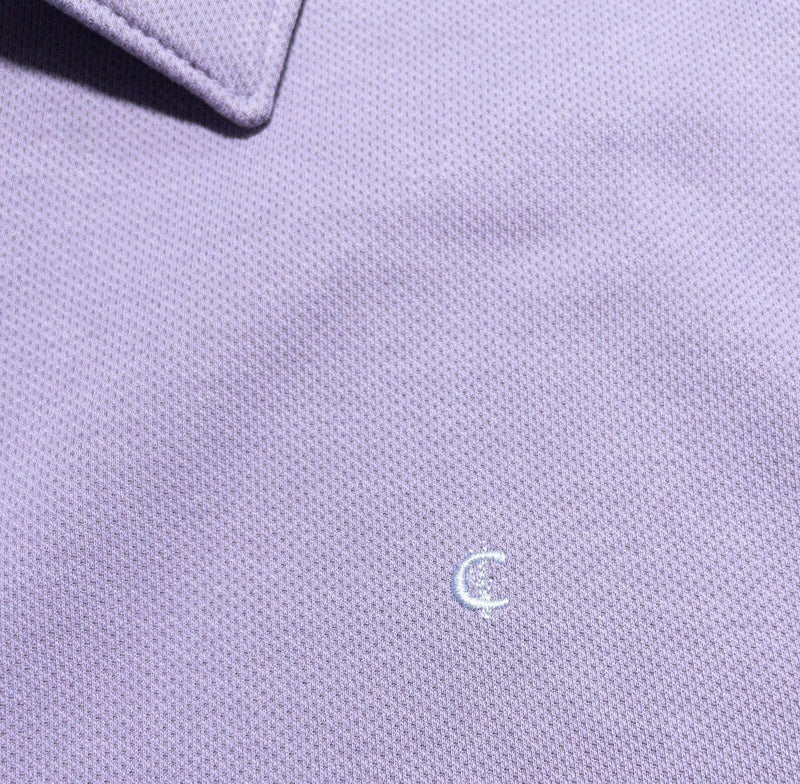 Criquet Long Sleeve Polo Men's Large Purple Pima Cotton Blend Lavendar Preppy