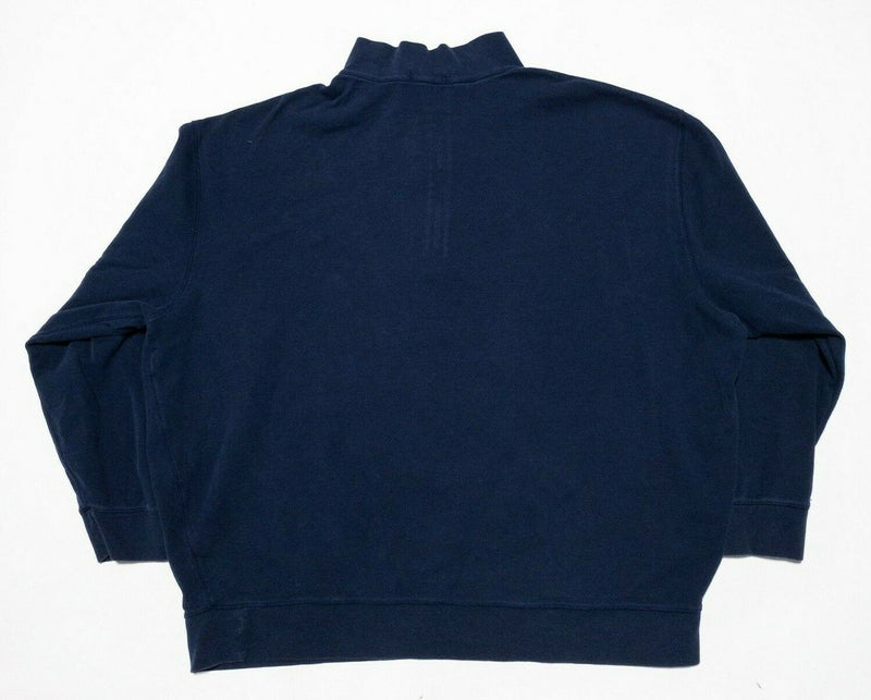 Polo Ralph Lauren Sweater 3XB Big Pullover 1/4 Zip Navy Blue Men's Long Sleeve