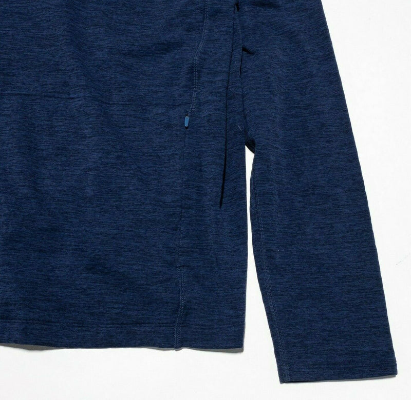 Outdoor Voices 1/4 Zip Activewear Top Navy Blue Pullover Wicking Men's Medium