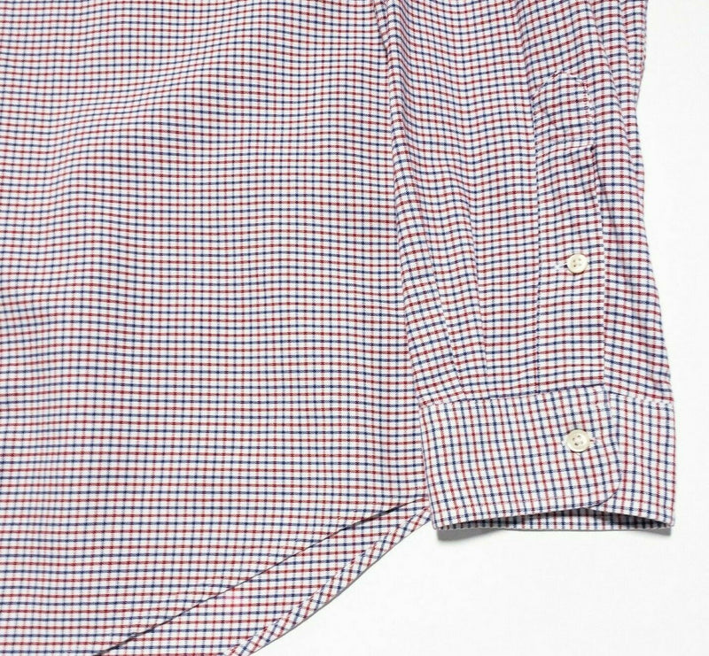 Polo Ralph Lauren Red Blue Check Button-Down Shirt Pony Men's 2XL Classic Fit