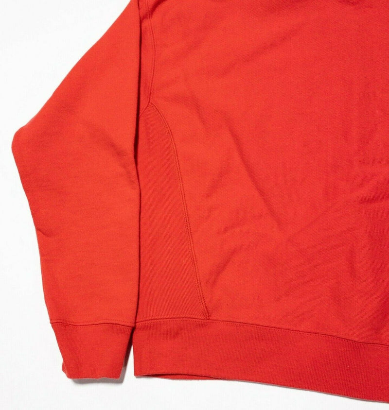 Champion Reverse Weave Sweatshirt Women's Large Red Pullover Heavyweight Logo