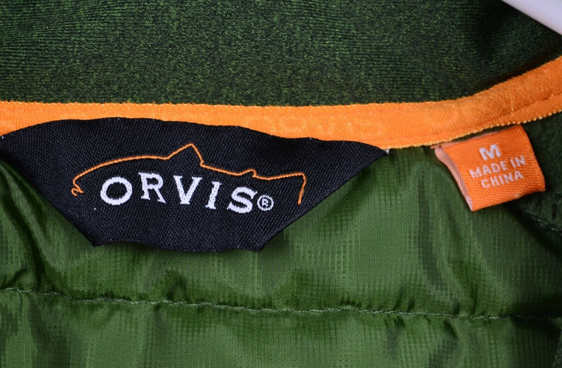 Orvis Men's Sz Medium Green Puffer Trailhead Hybrid Full Zip Jacket