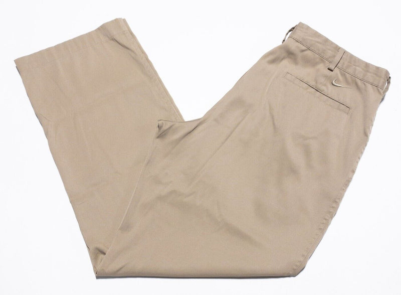 Nike Golf Pants Men's 32x30 Medium Wicking Stretch Khakis Tan Straight Leg