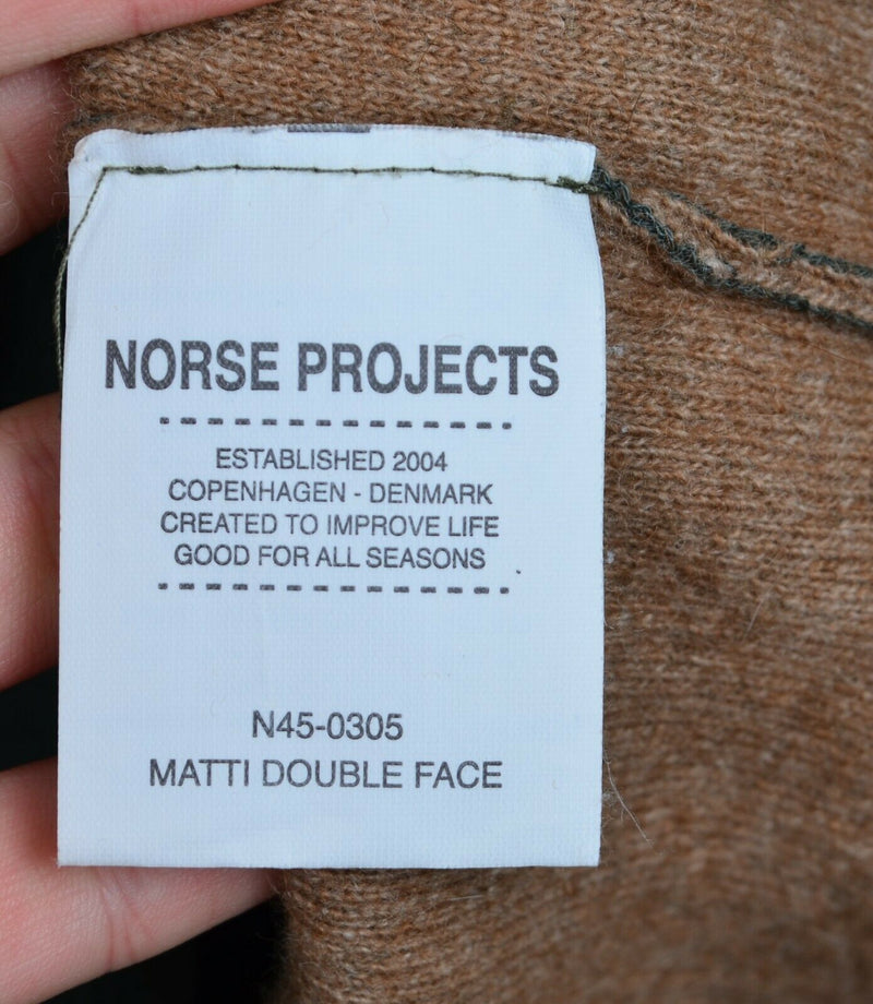 Norse Projects Men's Sz XL Matti Double Face Merino Wool Mock Neck Sweater