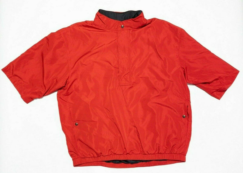 FootJoy DryJoys Jacket Men's XL Windshirt 1/4 Zip Wind Rain FJ Golf Red