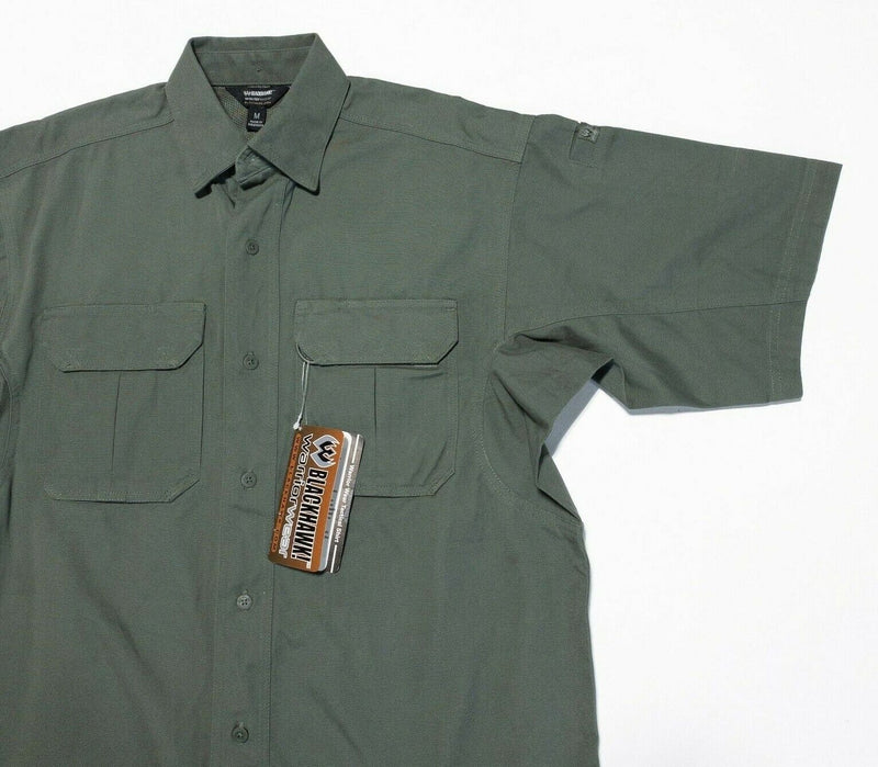 Blackhawk Tactical Shirt Medium Men's Olive Drab Green Warrior Wear Button