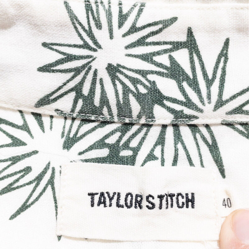 Taylor Stitch Men's 40 Medium Linen Starburst Print California Button-Up SS