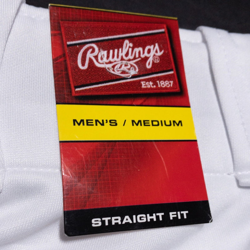 Rawlings Baseball Pants Men's Medium Premium Straight Solid White Wicking BPU150