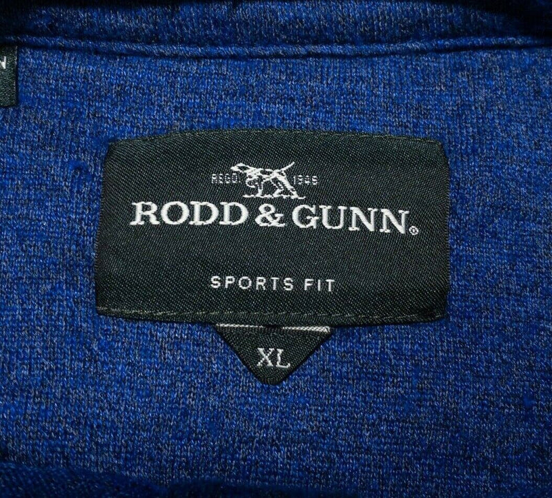 Rodd & Gunn Polo Shirt Men's XL Sports Fit Linen Blend Blue Short Sleeve