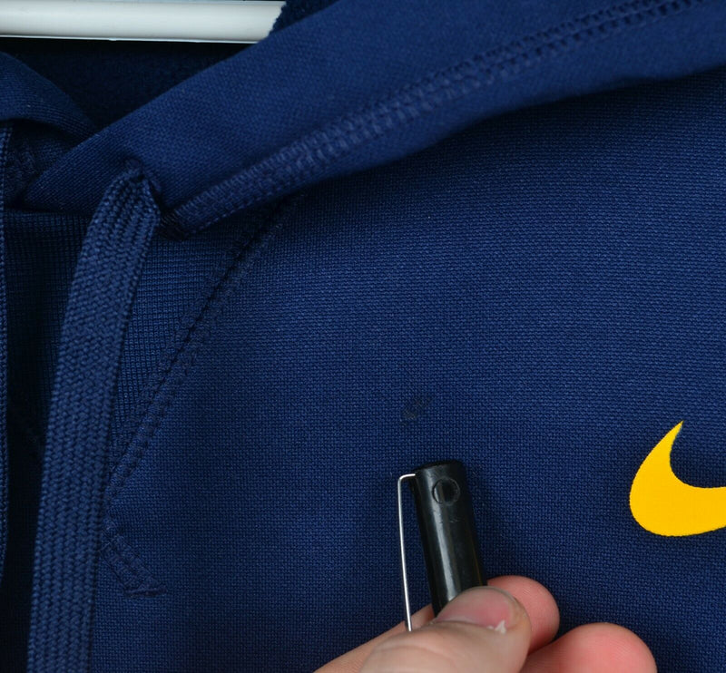 Marquette Golden Eagles Men's Large Nike Dri-Fit Navy Blue Hoodie Sweatshirt