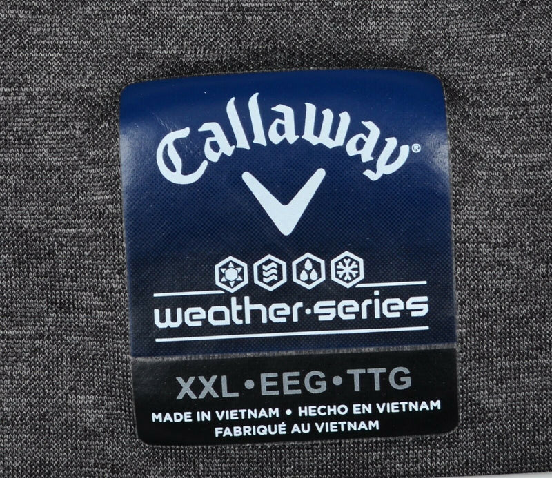 Callaway Weather Series Men's 2XL Black Quilted Gray Full Zip Golf Jacket