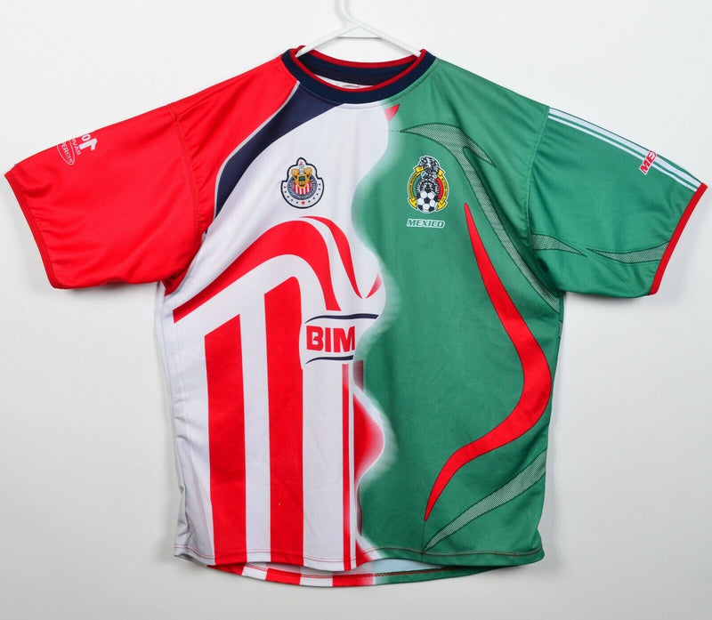 Guadalajara Chivas x Mexico Men's L/XL Split Color Soccer Football Jersey