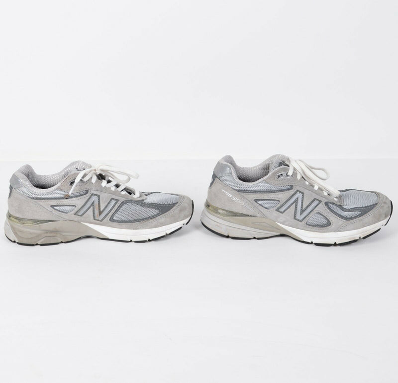 New Balance 990v4 Women's US 9 Gray Suede W990GL4 Running Shoes Made In USA
