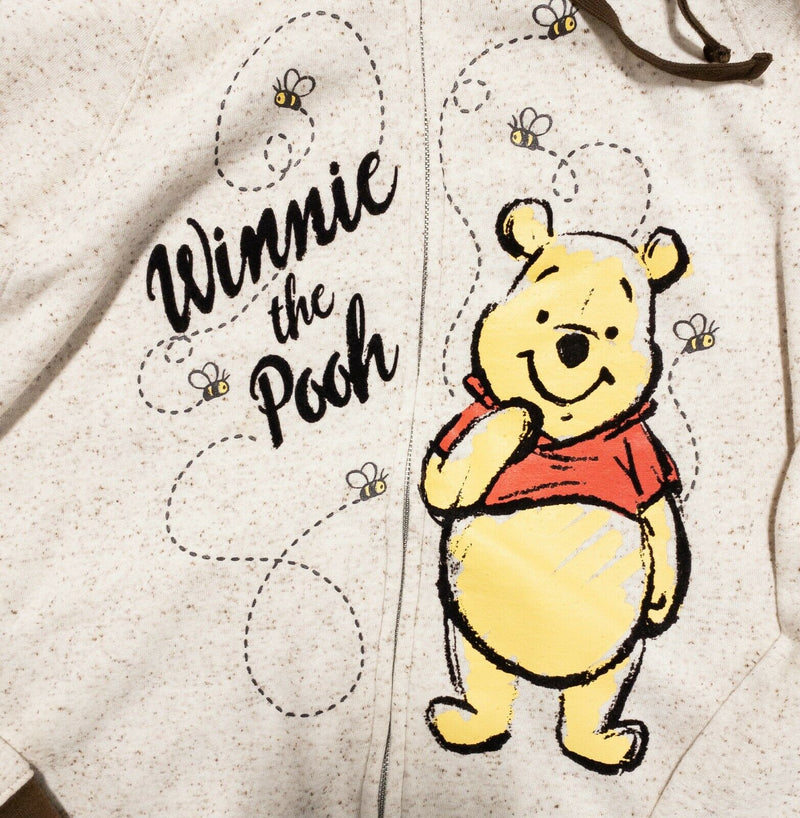 Disney Store Winnie the Pooh Women's XL Bees Ears Pullover Hooded Sweatshirt